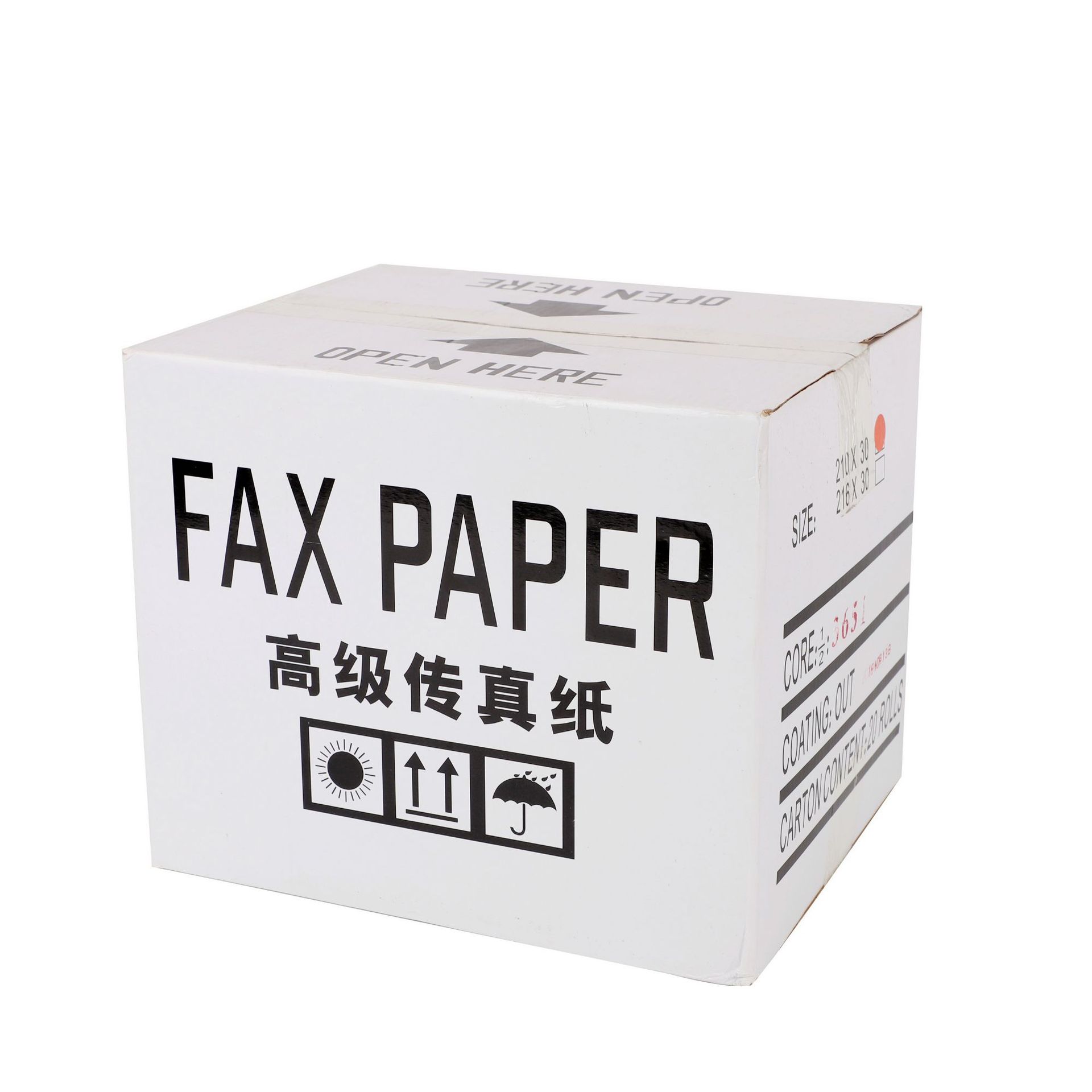 Super cheap Thermal fax paper 210*30*12m Roll up fax paper Heat sensitive fax paper direct deal