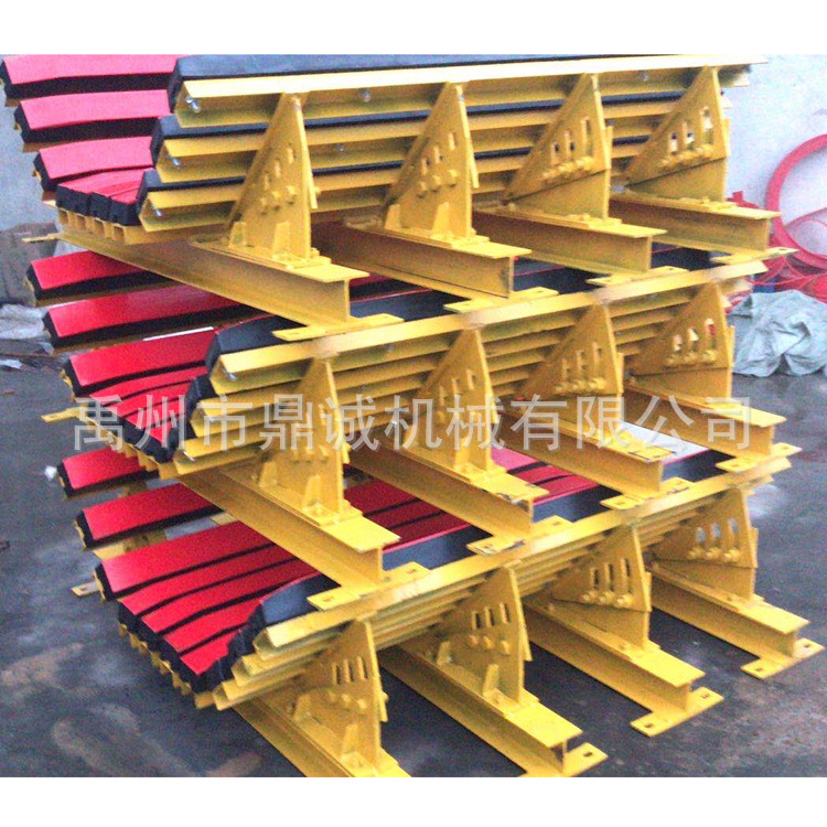 机械配件阻燃缓冲床矿用皮带机配件缓冲滑条厂家U型皮带机缓冲床