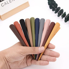 New Morandi Color Matte Hair Clips, Simple and Versatile Ox Horn Hair Pin Hair Accessories for Women