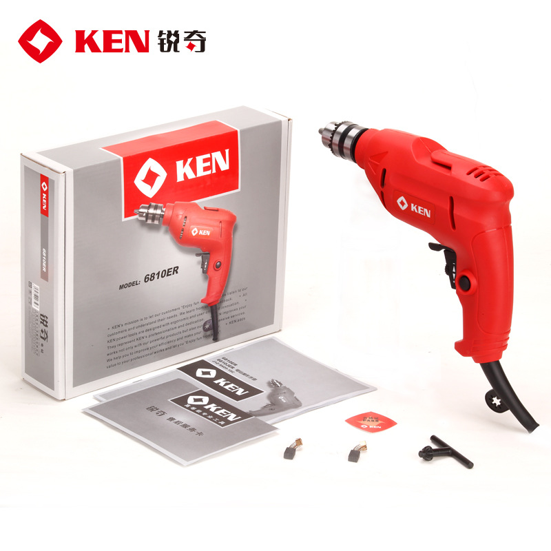 ken锐奇手电转钻家用220v电动螺丝刀多功能手提手持迷你打孔工具