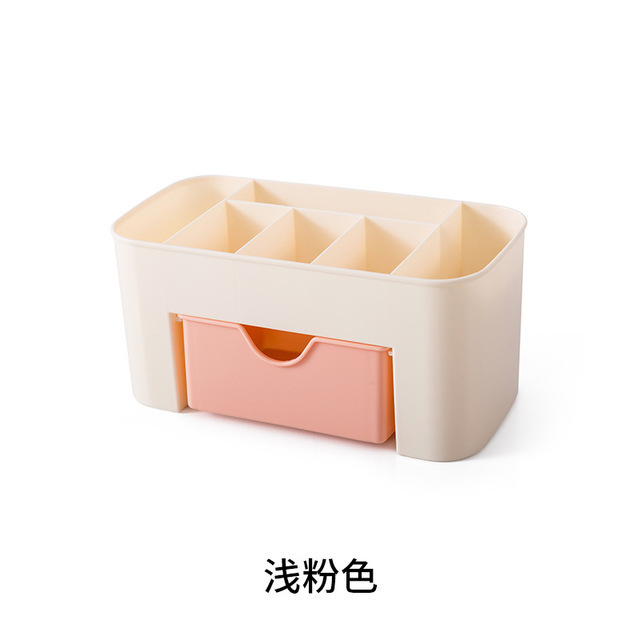 Caja de almacenamiento de cosméticos de escritorio lápiz labial rack tocador acrílico chica cuidado de la piel acabado cajón de almacenamiento de joyas