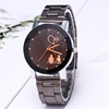 Fashionable black steel belt for beloved, watch, quartz watches, wholesale, simple and elegant design