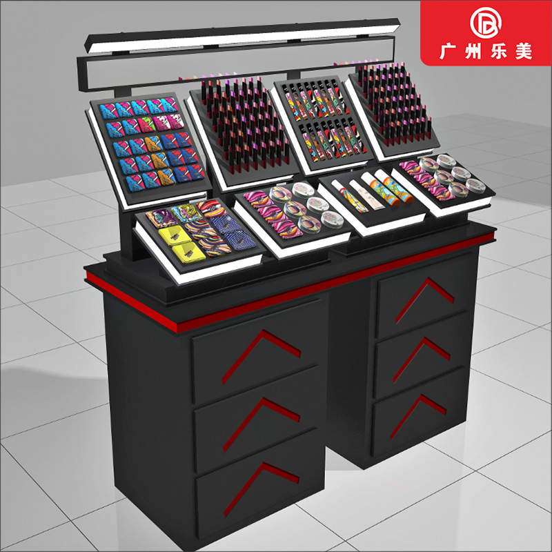 Guangzhou Lemei Makeup Nakajima Showcase Cosméticos de alta gama Acrílico Showcase Showcase Pintura Lápiz labial Mostrador