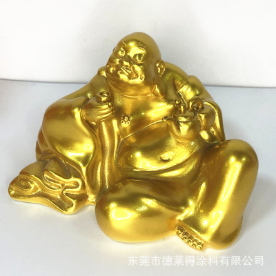 生产厂家现货供应塑胶仿电镀银漆24K金油漆珠光闪金工艺品涂料