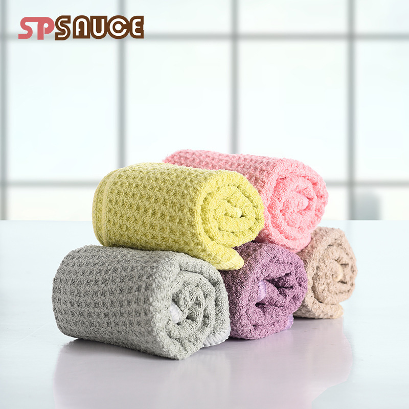 SP waffle kitchen table cleaning cloth fine denier fiber bathroom decontamination cloth multi-use cleaning absorbent cloth