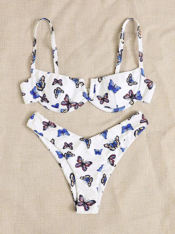   sexy printed split bikini swimsuit wholesale NSHL446