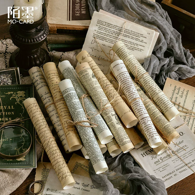 Материал страницы для симуляционной книги Mo Mo, бумага, средневековая коллекция, ретро книги, справочник, оставьте 10 моделей, бумага