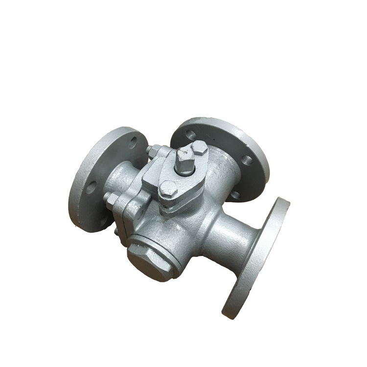 铸钢三通球阀T型三通球阀Q45F-16C手动三通T型法兰球阀dn32dn50