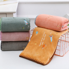Manufacturer's coral velvet face towels for home daily use, soft and absorbent adult face towels as gifts