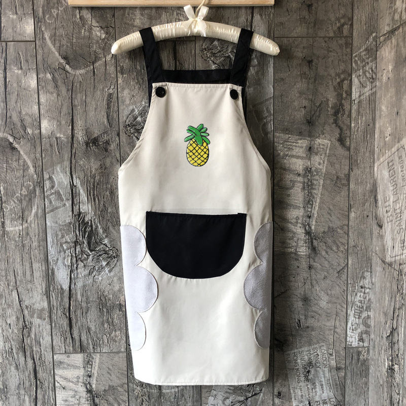 Delantal de cocina de mano borrable antiincrustante para el hogar anti-aceite de cocina de moda para mujeres japonesas ropa de trabajo para hombres adultos domésticos