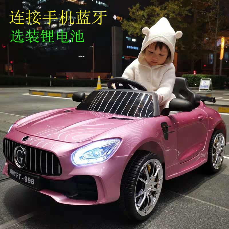 新款GT儿童电动车四轮跑车遥控汽车可坐宝宝童车小孩玩具车可坐人