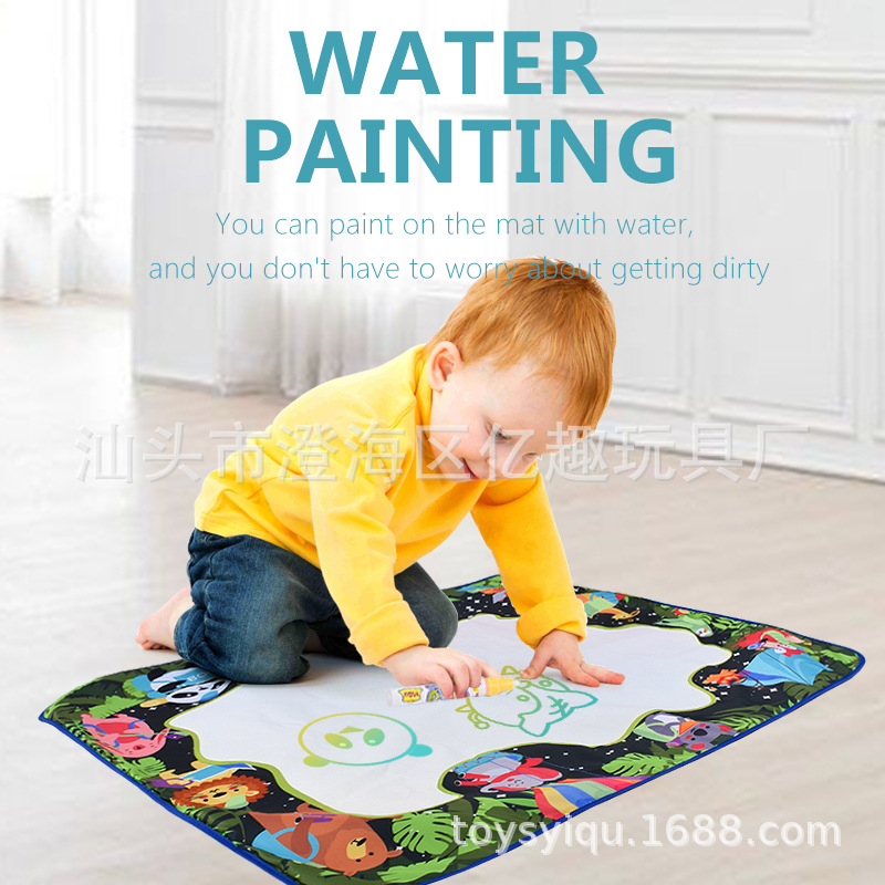 儿童水画布定制大号 水画布涂鸦 清水绘画彩色宝宝玩具