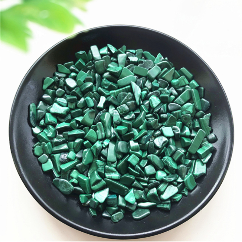 Natural malachite gravel fish tank more meat bonsai stone DIY crystal glue nail stone crafts wholesale