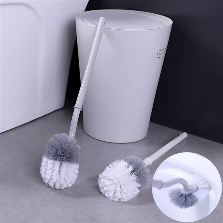 创意马桶软毛刷子蹲便器通用洁厕清洁刷加长款无死角马桶刷40cm|ru