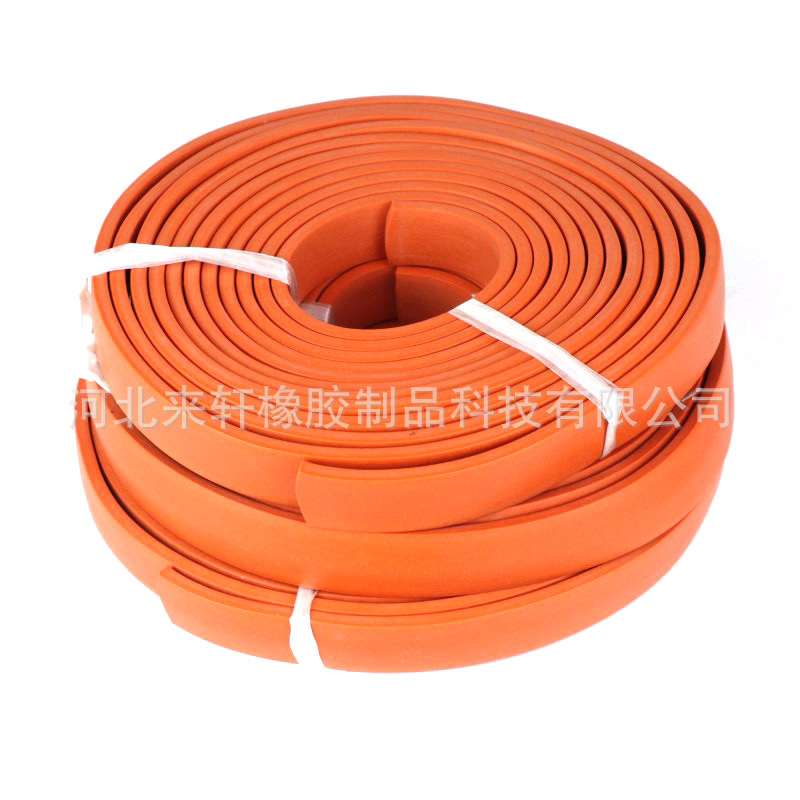 供应耐高温彩色电器硅橡胶密封条家具硅胶发泡密封条静音静音设计