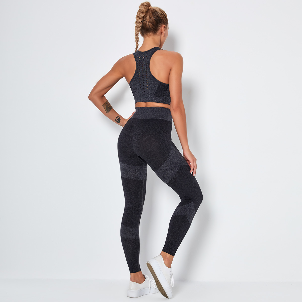 traje de yoga fitness sin costuras de secado rápido NSNS11038