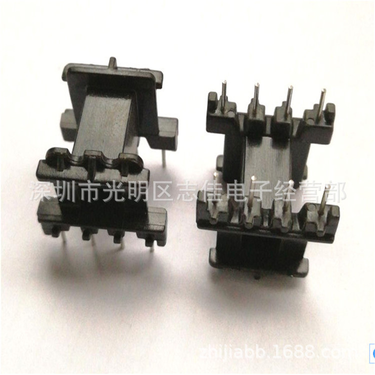 EF20-10 high frequency bobbin EF20 transformer bobbin communication bobbin wide horizontal 4+4 pins