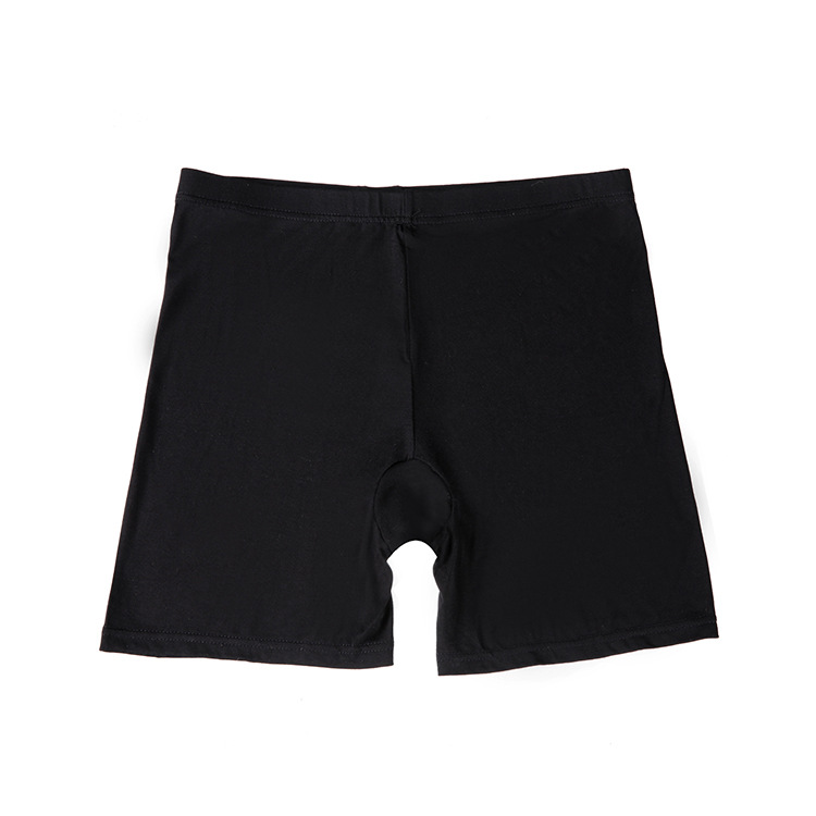 外贸跨境防走光安全裤女学生无痕四角内裤莫代尔棉薄款打底裤黑色|ms