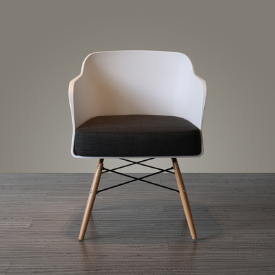 成人现代休闲塑料椅舒适扶手靠背塑胶餐椅洽谈椅子|ms