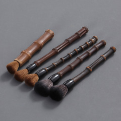 Carbonized bamboo whip pot pen handmade natural bamboo teapot brush plate sweep tea ceremony accessories factory direct sales one piece drop shipping