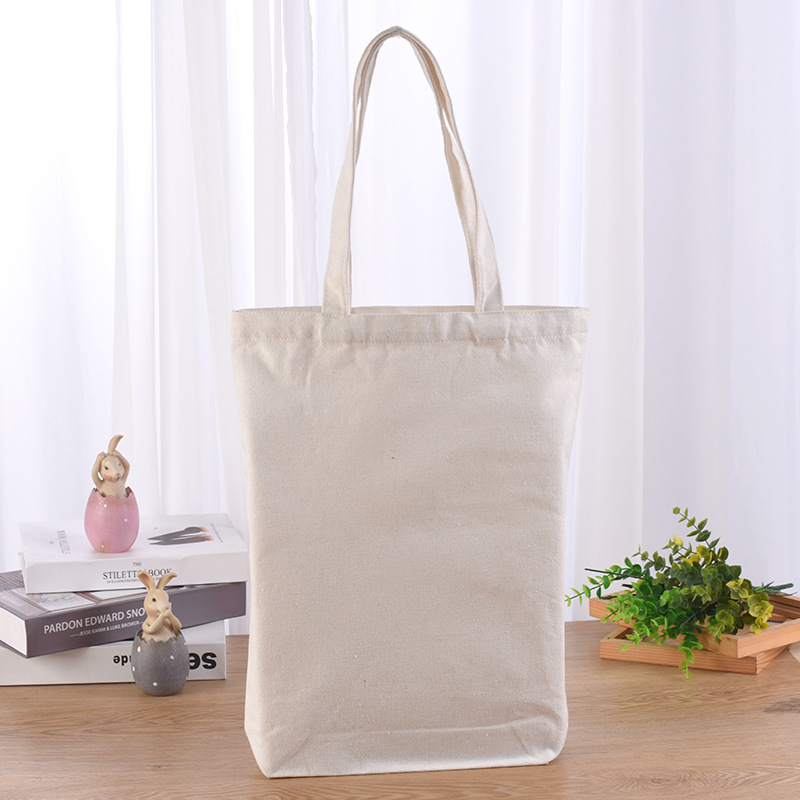 现货空白棉布袋定 制简约手提袋广告购物帆布袋单肩背包袋定 做