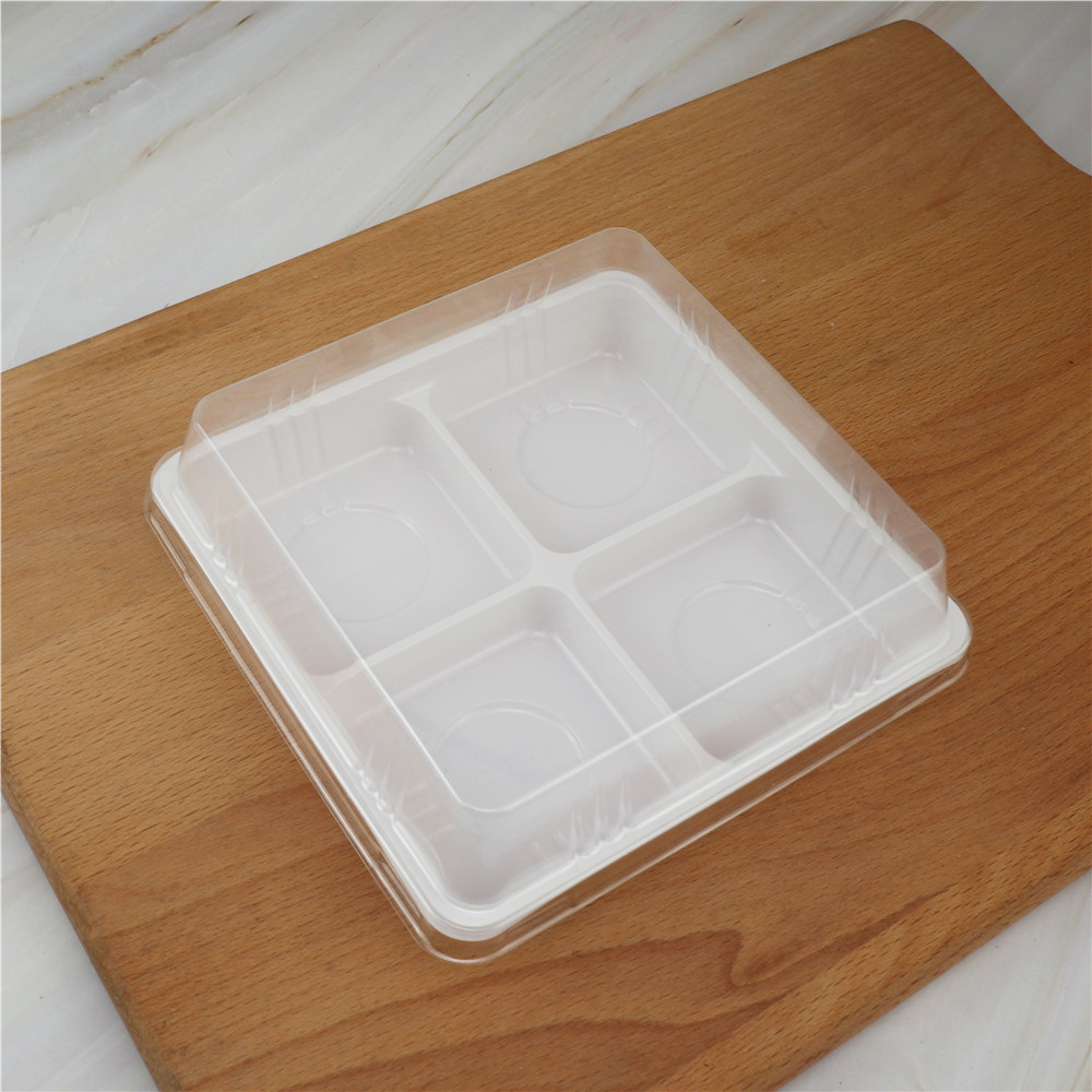 Caja de embalaje de huevo crisp, cuatro cuadrados de nieve, carne, pino de cáscara, patata de marismes, plástico transparente horneado, caja de embalaje de punto oeste image 7