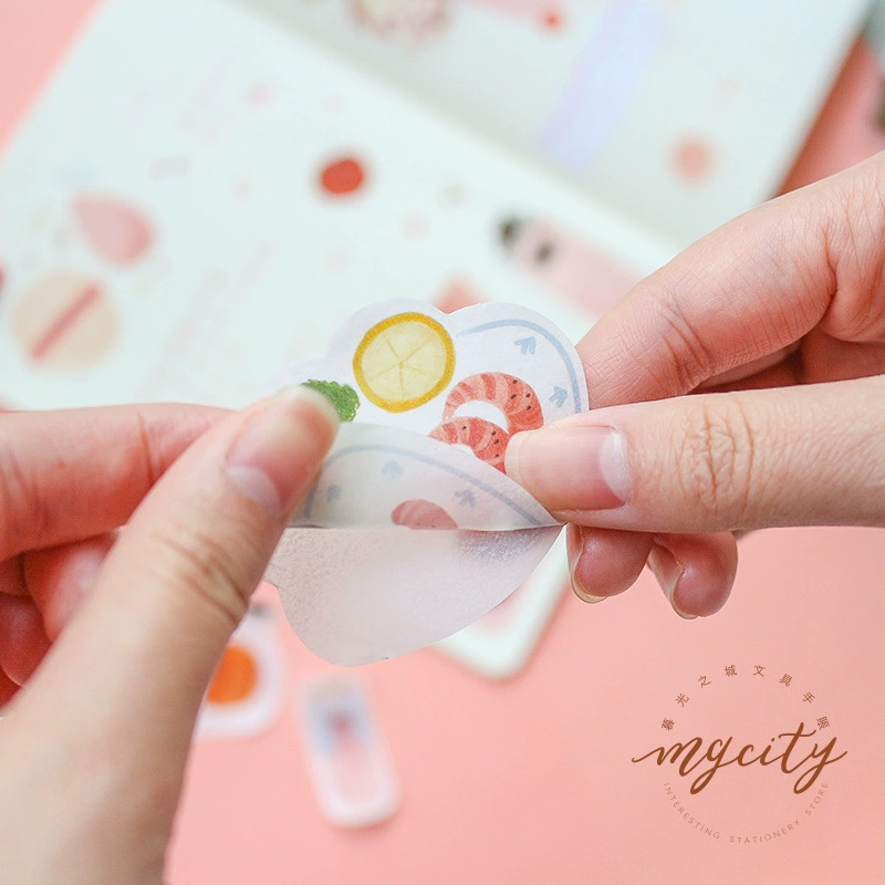Life Aesthetic Series Cute Patch Paper Handbook DIY Decoration Sticker Handmade Diary and Paper Decoration Post
