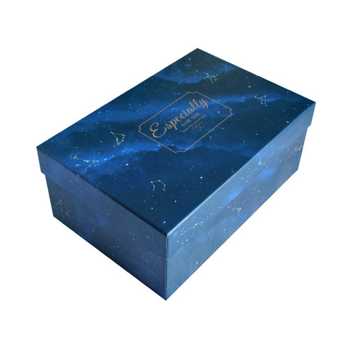 Gift box packaging, rectangular gift box, sky-and-earth cover, creative white wedding favor box, holiday box, custom-made