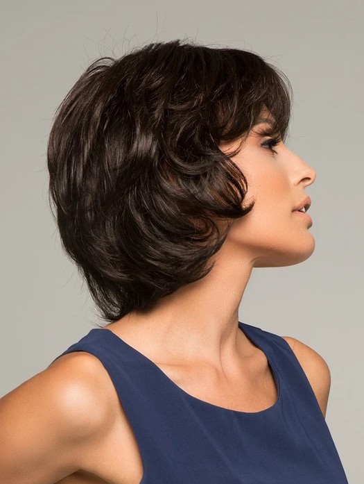 2020 nueva peluca transfronteriza europea y americana de cabello corto micro rizado   El cabello humano