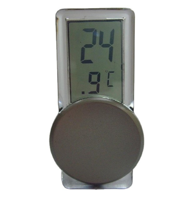 厂家批发电子温度计吸盘数字显示LCD礼品型室内外温度计