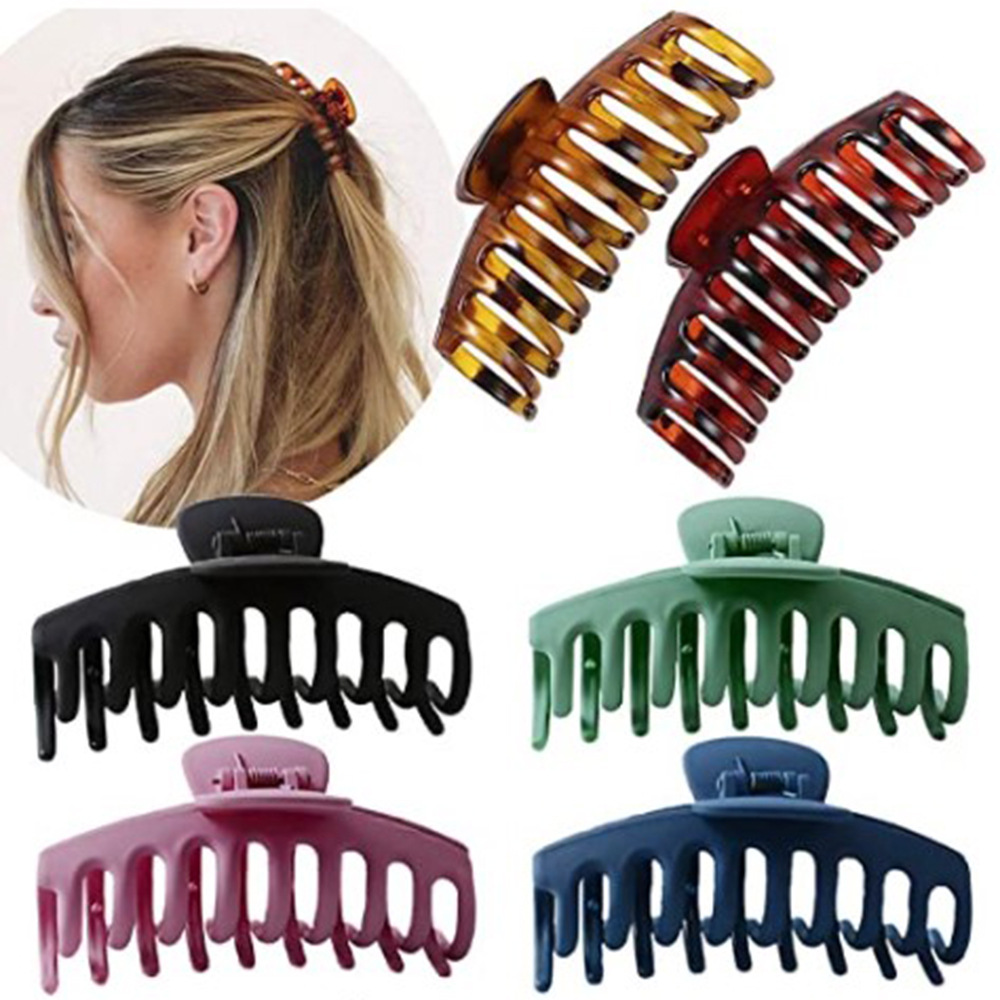 Fleur Acrylique Givré Barrettes Simple Quille Grip Set display picture 20