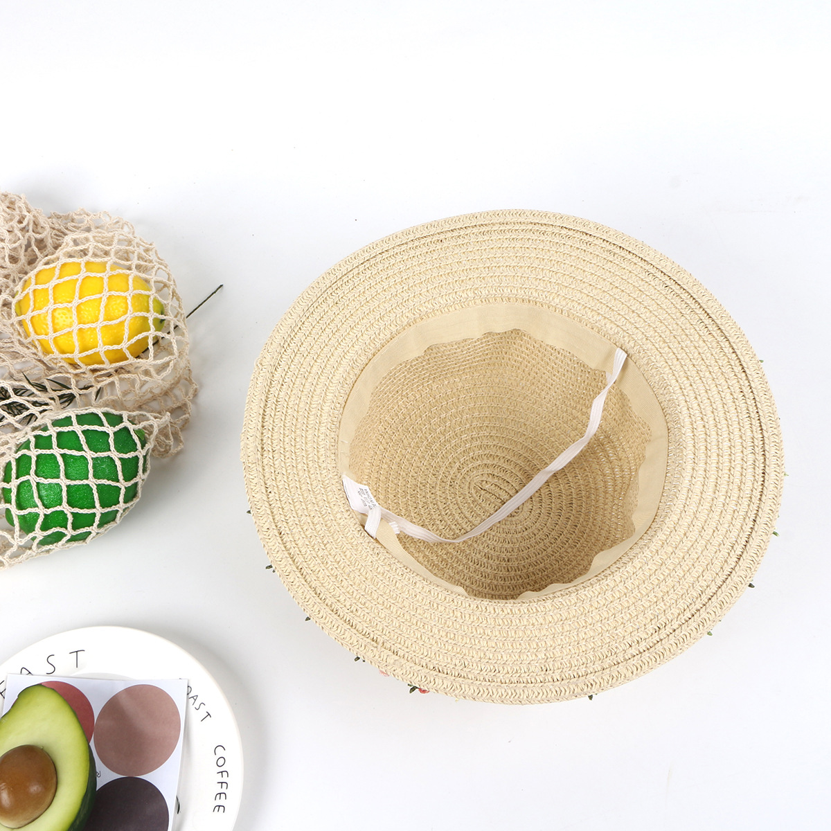 Children adult hat sunscreen beach hat straw hat sun hatpicture6
