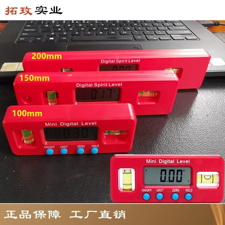 Туомей мини-магнитно-электронный цифровой топедный топедный прибор Угловая шкала Угловая шкала Измеритель уклона