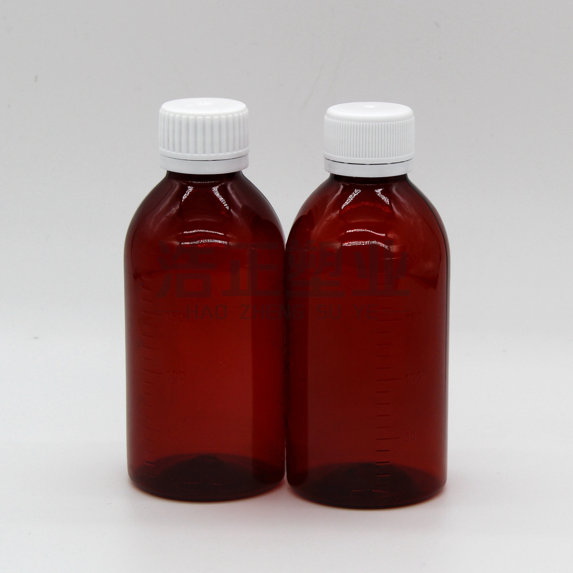 厂家批发 200mlpet塑料瓶 糖浆瓶液体药瓶口服液体遮光密封刻度瓶包装实拍产品高清图