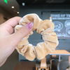 New autumn and winter pure color plush large intestine circle Korean version of temperament flamboyed pouredonum bowel velvet temperament pork large intestine hair ring