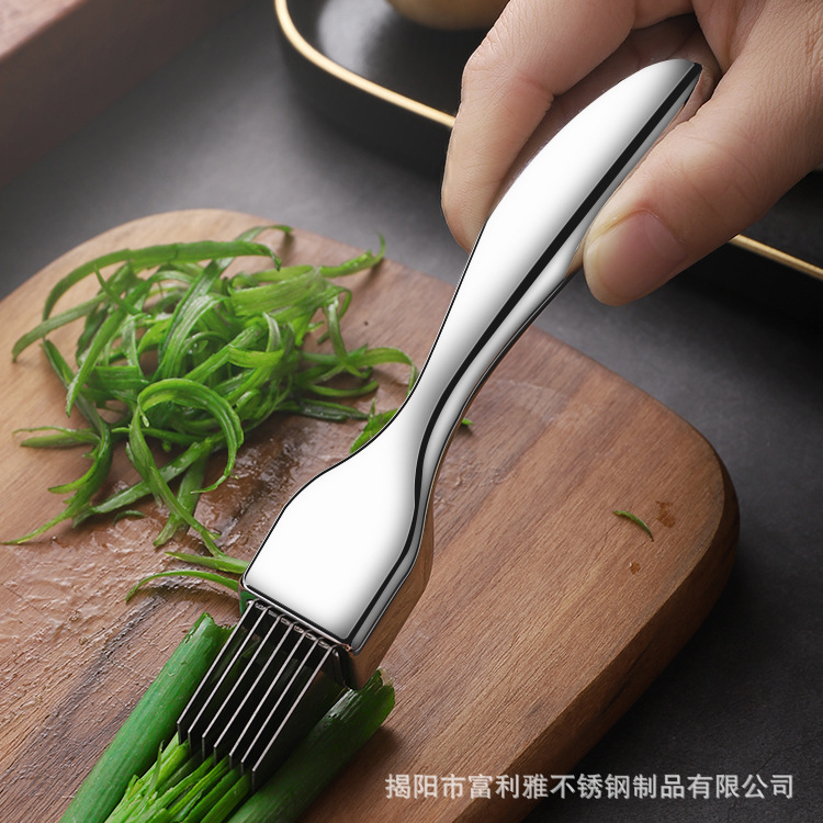 廠家批發 鋅合金切蔥器 創意廚房切蔥絲蔥花蒜片多功能小工具