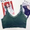Wireless bra for elementary school students, lace sports tank top, beautiful back, plus size, 2020