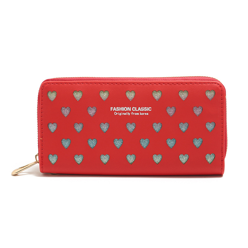 Korean Letter Hollow Heart Wallet display picture 11