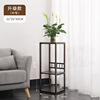 Bamboo flower stand indoor flower platform flower pot shelves living room floor -to -ceiling orchid antique flower standing Chinese style storage shelves