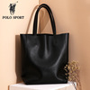 black One shoulder Leather bags business affairs All-match fashion High-capacity lady portable Commuter bag leisure time Bag