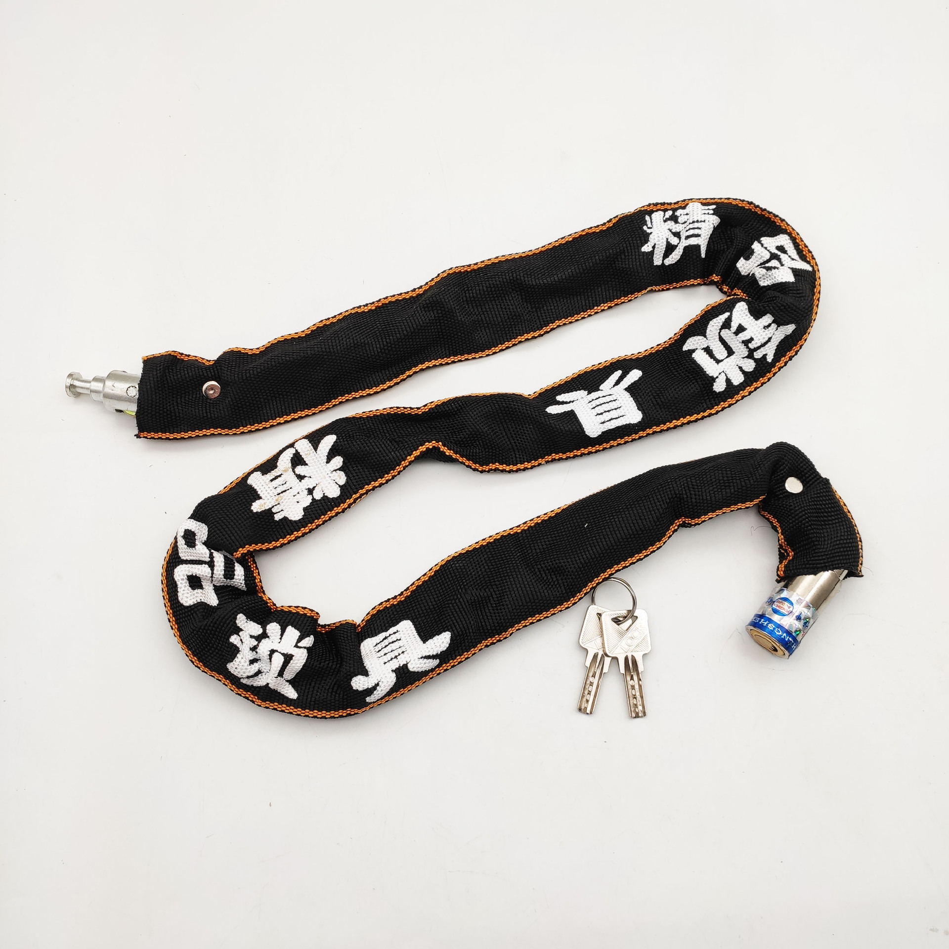 厂家批发链条锁 包布链条锁 铜芯圆头链锁 自行车摩托车锁