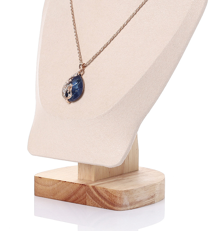 Fashion Style Fashion Geometric Solid Wood Jewelry Rack