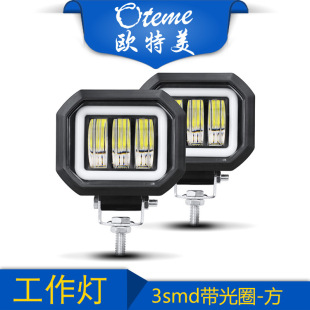 Factory wholesale new car led work light led headlight 30W fog light with aperture Angel eye motorcycle spotlight