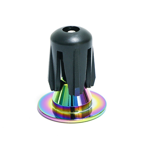 Aluminum alloy handlebar plugs, bicycle handlebar plugs, handlebar plugs, colored handlebar plugs, dead fly lock screw handlebar plugs, cross-border