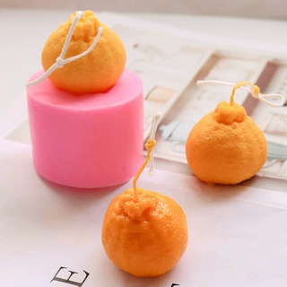 丑橘柠檬蜡烛3D立体硅胶模具自制 diy手工香薰蜡烛 烘焙蛋糕模具