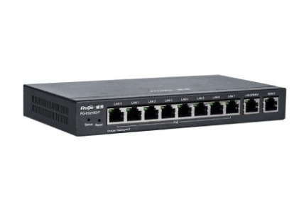Мега-уровневый шлюз с двумя WAN-портами полного гигабита Ruijie, RG-EG210G-P, маршрутизатор с контроллером беспроводной сети wisdom