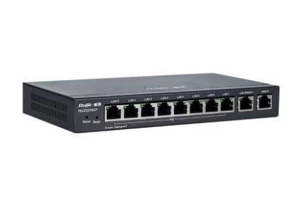 Мега-уровневый шлюз с двумя WAN-портами полного гигабита Ruijie, RG-EG210G-P, маршрутизатор с контроллером беспроводной сети wisdom