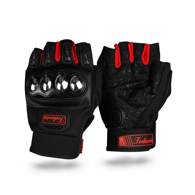 Nuevos guantes de motocicleta guantes de moto guantes de medio dedo puño protección off-road racing anti-DDoS resistente al desgaste