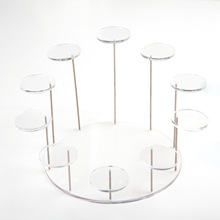 跨境热销亚克力戒指饰品展示架 多层圆形珠宝展示台蛋糕甜品摆放