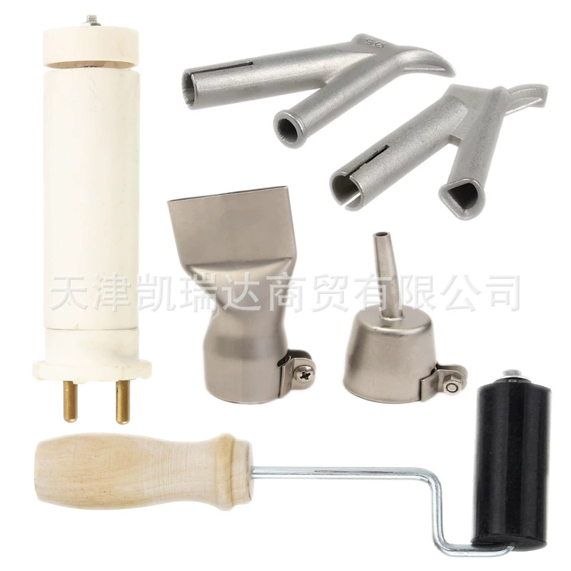 Встроенный пластиковый сварочный пистолет 1500 Вт аксессуары для треугольного сварочного сопла прямая ручка Пистолет горячего воздуха 1600 Вт Универсальное круглое сварочное сопло деревянное колесо